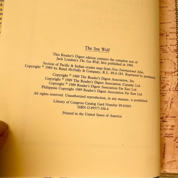 Readers digest Vintage Hardcover The Sea Wolf by Jack London book collectible - Picture 8 of 8